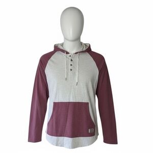 🏄‍♂️AMBIG California Men’s‎ Gray Maroon Hoodie – Size M